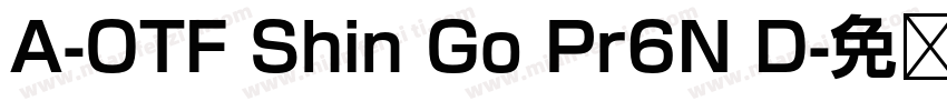 A-OTF Shin Go Pr6N D字体转换